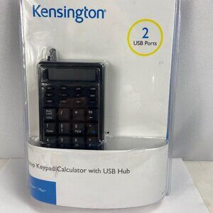 NWT Kensington K72274US Black USB Keypad Calculator Mini Notebook Keypad
